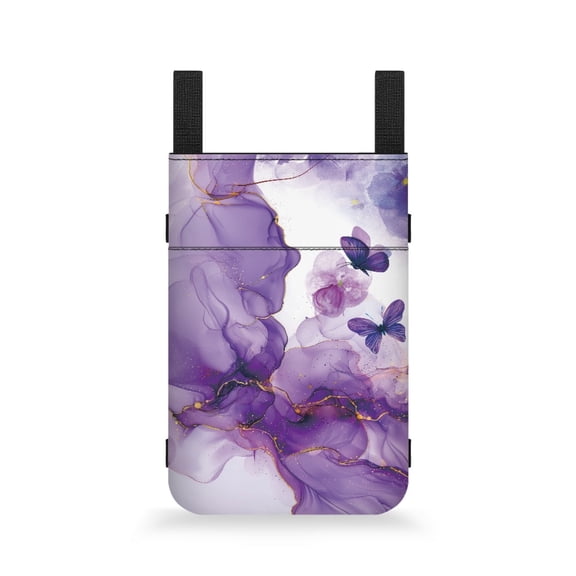COEQINE Marble Print Crutch Bag Butterfly Forearm Crutch Bag Pouch Universal Crutch Pouch Cane Pouch Medical Crutch Accessories for Outdoor Underarm Crutch Holder