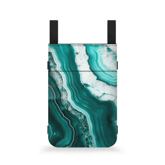 COEQINE Marble Print Crutch Case Underarm Crutches Attachment Hanging Pouch Large Capacity Crutch Storage Bag Easy to Clean Walking Cane Pouch for Rehabilitation Patients