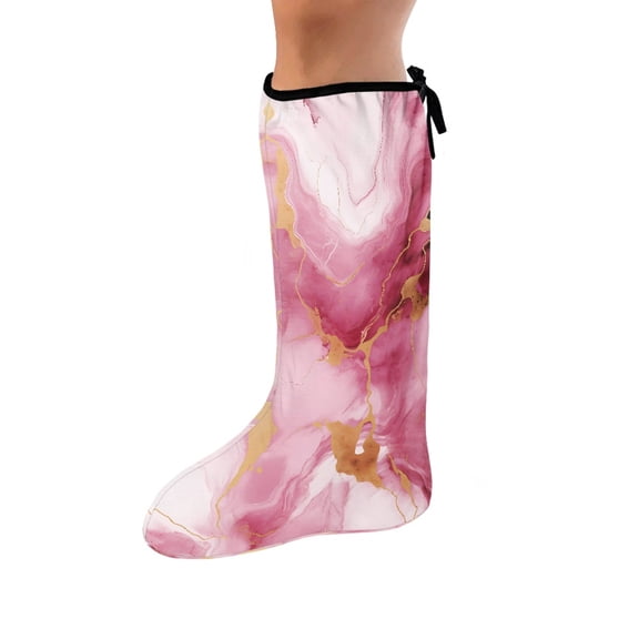 COEQINE Marble Stripes 2 Packs Leg Cast Covers Outdoor Leg Protection Cover Foot Cast Cover Strechable Below The Knee Leg Cast Sleeve Elastic Cast Socks Cover After Surgery Gifts Small