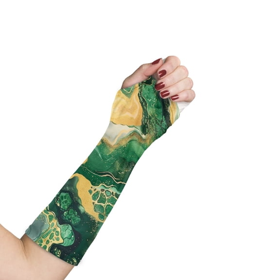 COEQINE Marble Stripes Arm Cast Covers Broken Arm Shower Sleeve Hand Cast Cover Elastic Removable Cast Cover Easy to Clean Arm Plaster Protectors Gifts for Friends Medium