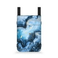 thumbnail image 1 of COEQINE Marble Stripes Crutch Case Underarm Crutches Attachment Hanging Pouch with Storage Pockets Removable Forearm Crutch Bag Pouch for Rehabilitation Patients, 1 of 7