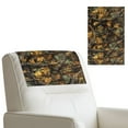 thumbnail image 1 of COEQINE Non-Slip Recliner Headrest Protector Faux Leather Recliner Headrest Covers Head Rest Covers with Adhesive Backed Hook and Loop Straps, 17x27 Inch, Camo Hunting Branch Leaf Yellow, 3 Pieces, 1 of 7
