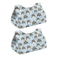 thumbnail image 1 of COEQINE PU Leather Tissue Holder Dispenser Rectangular Facial Tissue Holder Decorative Accessories 7.95X4.92X4.52 Inch for Office Desk Vanity Countertop Nightstand, Sea Turtle Coral Blue, 2 PCS, 1 of 7
