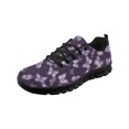 thumbnail image 1 of COEQINE Purple Butterfly Girls Sneakers Lace Up Black Sole Women Running Shoes for Travel Outdoor Comfortable Training Athletic Sport Shoes Violet Butterfly Footwear, 1 of 7