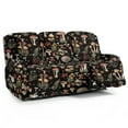 thumbnail image 1 of COEQINE Recliner Cover 8 Pieces Fitted Recliner Chair Cover Soft 3 Seater Reclining Sofa Slipcover with Storage Pocket and Elatic Straps for Dogs, Cats, Kids, Mushroom Floral Fern Leaf, 1 of 8