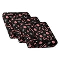 thumbnail image 1 of COEQINE Sofa Cover for 3 Cushion Couch, Stretch Spandex Fabric Couch Cushion Protector Soft Pet Sofa Cover Individual Furniture Protector for 3-Seater, Candy Cane Snowflake Black, 1 of 8