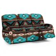 thumbnail image 1 of COEQINE Stretch Recliner Sofa Cover Comfy 3 Seater Reclining Protector 8 Pieces Stretch Reclining Slipcover Extra Large Recliner Cover for Home Decoration, Southwest American Tribal Brown Blue, 1 of 8