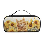 COEQINE Sunflower Cat Stethoscope Storage Bag for Hospital Use Nurse Pouch with Stethoscope Holder Stethoscope Bag Holder for Nurse Accessories for Work, Medical Bandage