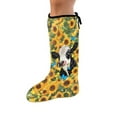 thumbnail image 1 of COEQINE Sunflower Cow Leg Cast Covers Medium Cast Sleeve for Foot Leg Protector Fashionable Leg Cast Cover Sock Elastic Cast Socks Cover Cast Outdoor Cover for Women Men Seniors, 1 of 7