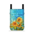 thumbnail image 1 of COEQINE Sunflower Crutch Bag Oil Paint Medical Crutch Accessories Storage Organizer for Underarm Crutches Easy to Clean Walking Cane Pouch Underarm Crutch Bag Gifts for Seniors, 1 of 7