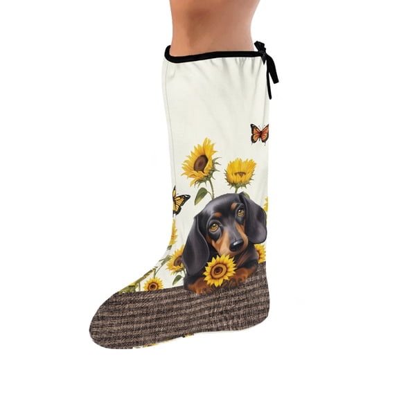 COEQINE Sunflower Dachshund Leg Cast Cover 2 Packs Small Outdoor Protection Leg Cover Bandage Protector Removable Outdoor Leg Protection Cover Leg Plaster Sleeve for Adult Teens