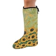 thumbnail image 1 of COEQINE Sunflower Oil Paint Leg Cast Cover Size S Stretch Fabric Leg Cast Protector Washable Cast and Bandage Protector Removable Wound Care Supplies Gifts for Friends, 1 of 7