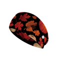 thumbnail image 1 of COEQINE Thanksgiving Pumpkin Nurse Button Headband Maple Leaves Thin Nurse Button Headbands for Healthcare Workers Ideal for Medical and Nursing Use Nurse Headbands Elastic, 1 of 7