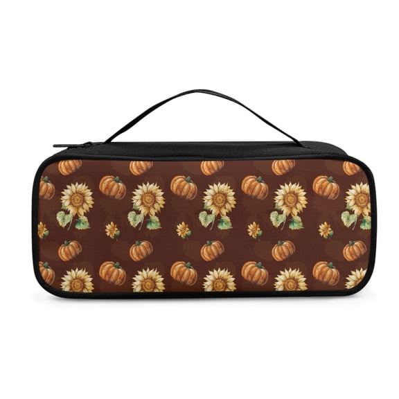 COEQINE Thanksgiving Pumpkin Stethoscope Storage Bag Sunflower Stethoscope Holder Case Stethoscope Case Kit Holder Case Personalized for Stethoscope Stethoscope Case for Nurse and Doctor