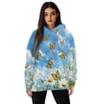 thumbnail image 1 of COEQINE Tops Sweatshirts Pullover Long Sleeves Women's Hoodies Oversized Fashion Y2K Crewneck Fit Soft Loose Hooded Sweatshirt Women Butterfly and Daisy Outfits Clothes, M, 1 of 7