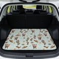 thumbnail image 1 of COEQINE Trunk Mat for SUV, Non-Slip Car Cargo Liner Protective Mat Scratch-proof Washable Dog Seat Cover Fit for SUV, Sedan, Truck, 29" x 39", Highland Cow Cowboy Cactus Blue, 1 of 7