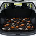 thumbnail image 1 of COEQINE Universal Boot Liner for SUV Sedan, Non-Slip Machine Washable Cargo Liner Pet Cargo Mat Accessories for Halloween Decor, Universal 29" x 39", Skull Skeleton Pumpkin, 1 of 7