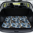 thumbnail image 1 of COEQINE Universal Car Trunk Mat All Weather Cargo Liner Floor Mat with Non-Slip Backing Scratch-proof Pet Cargo Mat Suitable for Most Car Models, Blue Hibiscus Monstera Leaf, 1 of 7