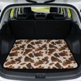 thumbnail image 1 of COEQINE Universal Car Trunk Mat All Weather Cargo Liner Floor Mat with Non-Slip Backing Scratch-proof Pet Cargo Mat Suitable for Most Car Models, Brown Cowhide Cow Print, 1 of 7