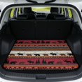 thumbnail image 1 of COEQINE Universal Car Trunk Mat All Weather Cargo Liner Floor Mat with Non-Slip Backing Scratch-proof Pet Cargo Mat Suitable for Most Car Models, Rustic Moose Bear Tribal Red, 1 of 7