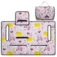 thumbnail image 1 of COEQINE Universal Golf Cart Seat Towel Blanket with 4 Front Pockets & Convenient Fold-Away Design, Fits for EZGO, Yamaha, Club Car and More 2 Person Seats, Ice Cream Candy Golf Print, 1 of 8