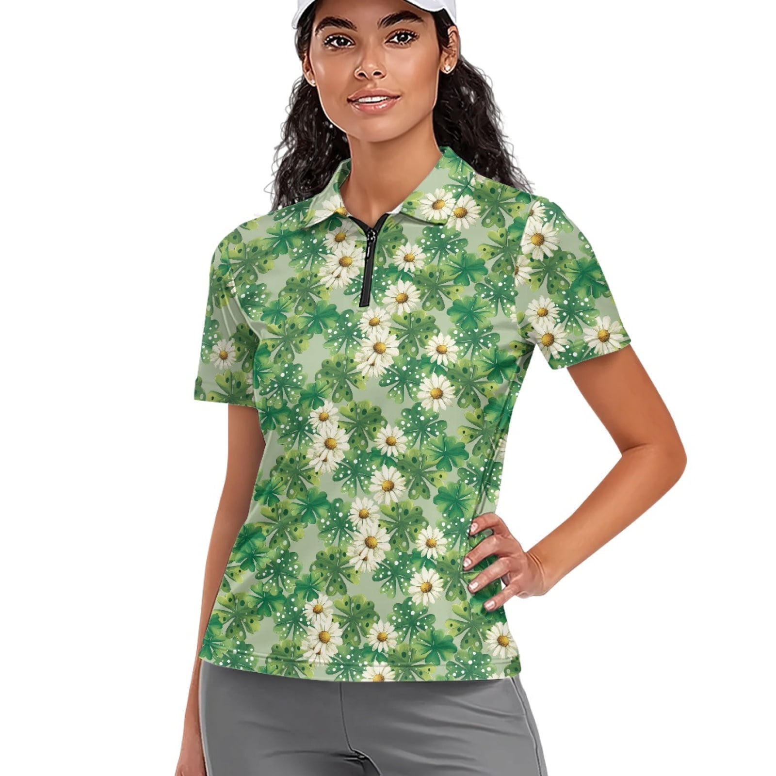 COEQINE 1/4 Zip Golf Shirts for Women Soft Quick Dry Fit Workout