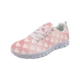 thumbnail image 1 of COEQINE Women Tennis Shoes Fashion Girls Sneakers Work Shoes Lightweight Mens Athletic Sneakers Footwear for Travel Outdoor for Valentine's Day, Pink Heart Graffiti, 1 of 7