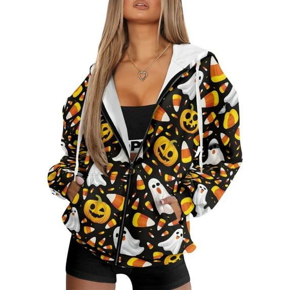 COEQINE Women's Full Zip Up Hoodie Oversized Sweatshirts Mandala Purple Pattern Long Sleeve Fashion Jacket for Women Y2K Tops with Pockets Fall Casual Hooded Wear, XS