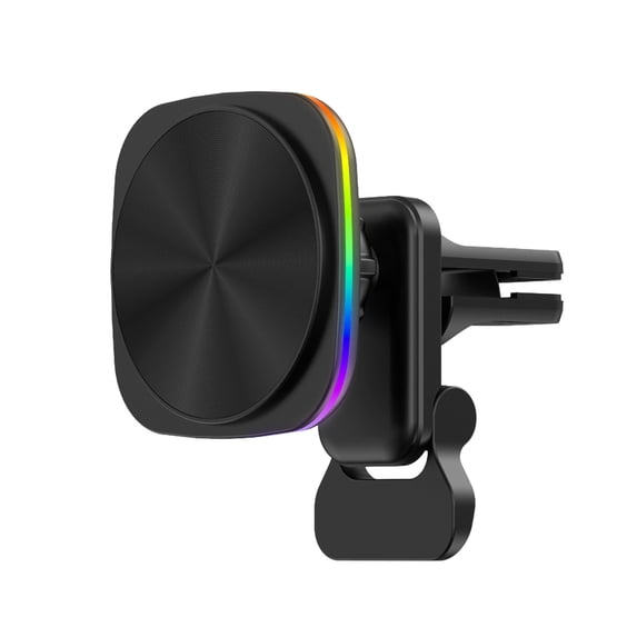 COFEST 15W Car Wireless Charging Car Rgb Ambient Light,Suitable For Ios Android Mobile Phone Wireless Charging Black A