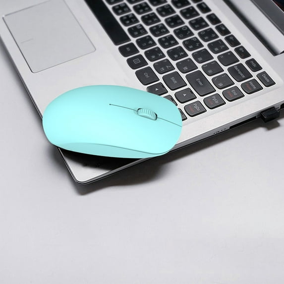 COFEST 2.4G Wireless Mute Bluetooth Mouse Laptop Office Business Mouse Blue