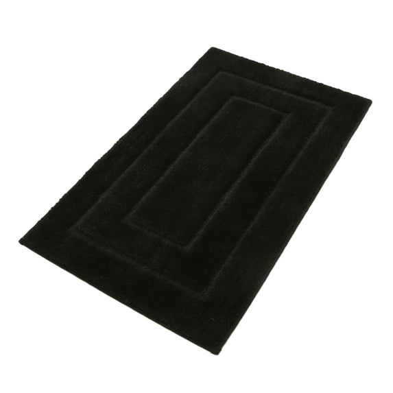 COFEST Bath Rugs,Bathroom Rugs,Soft And Absorbent Microfiber Bath Rugs,Non-Slip Shower Carpet,Machine Wash Dry,Bath Mats For Bathroom Floor,Tub And Shower Black