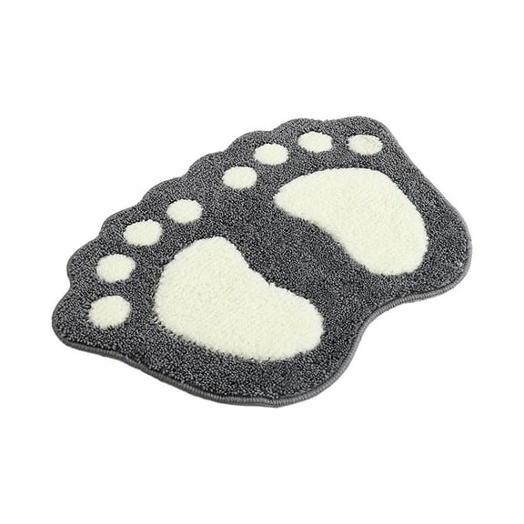 COFEST Bathroom Bath Mat Non-Slip Washable,Soft And Comfortable Bathroom Rug,Machine Washable Rug For Bedroom,Bathroom,Living Room Gray