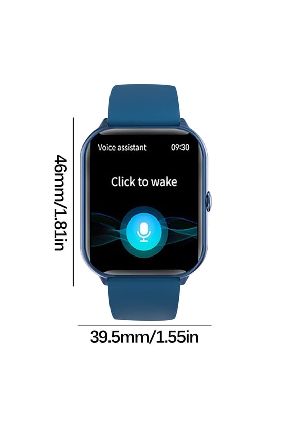 Bluetooth Smart Watch-Designed for Men and Women,Features Full Fitness Tracking,Sleep Monitoring,and Call Function,Blue,