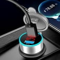 thumbnail image 1 of COFEST Car Motorcycle Modified Car Charger Super Fast Charger USB Digital Display with Intelligent Constant Temperature Heat Dissipation, 2 Ports (66W + 3.1A) Black, 1 of 8