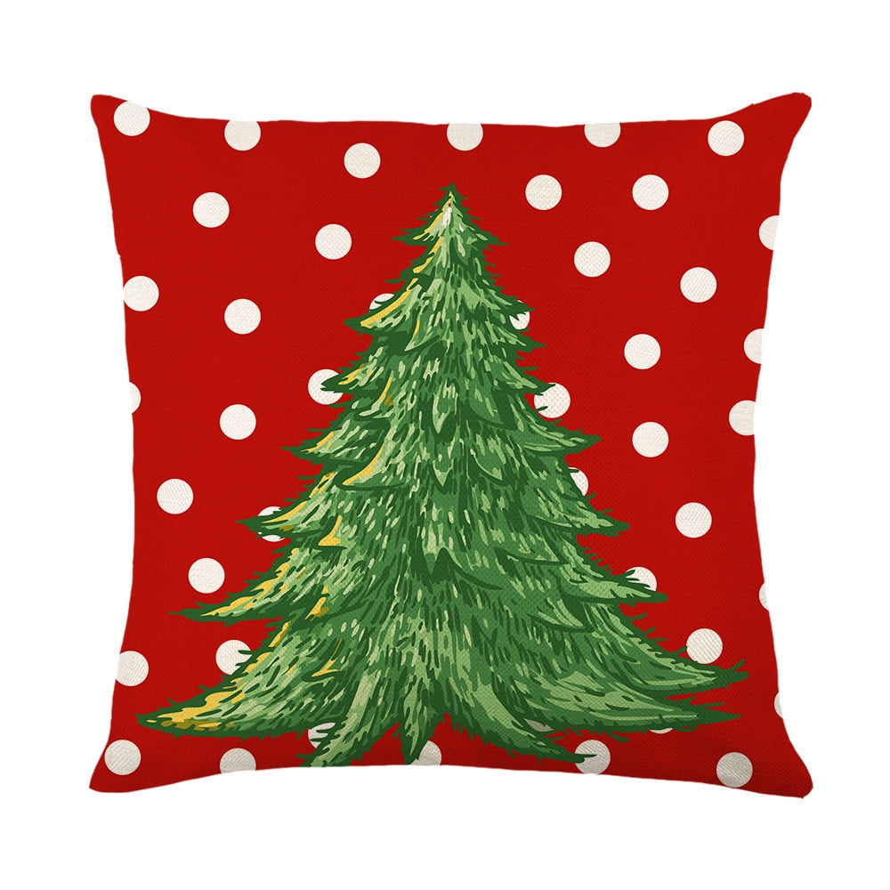 COFEST Christmas Cushion Covers,18X18 Inthrow Pillow,Christmas