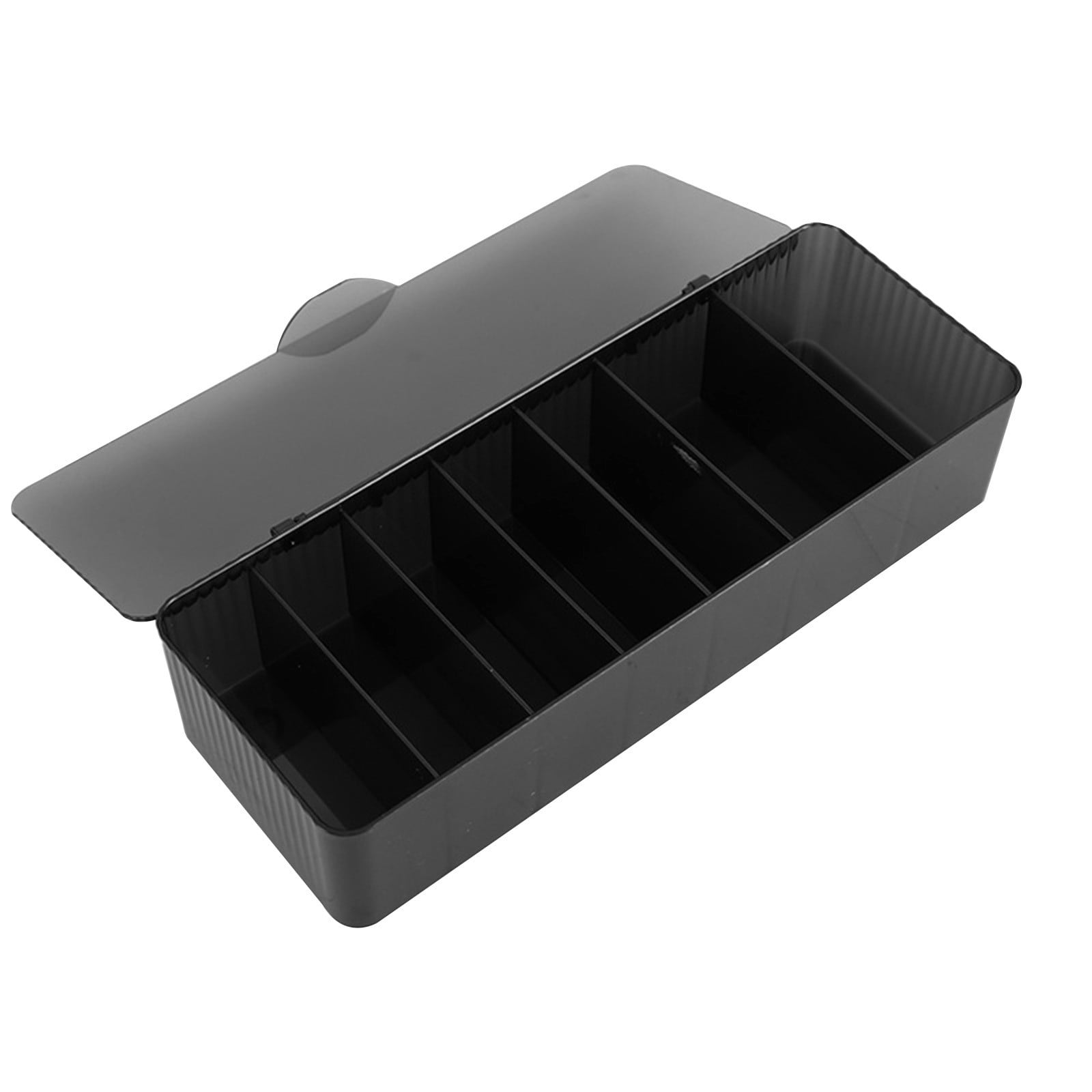 COFEST Clear Electronics Organizer Box,7 Compartment Storage Boxes