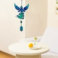 thumbnail image 1 of COFEST Colorful Angel Wind Chime: Iron Metal Craft with Glass Accents for Outdoor Beauty and Soothing Melodies C, 1 of 7