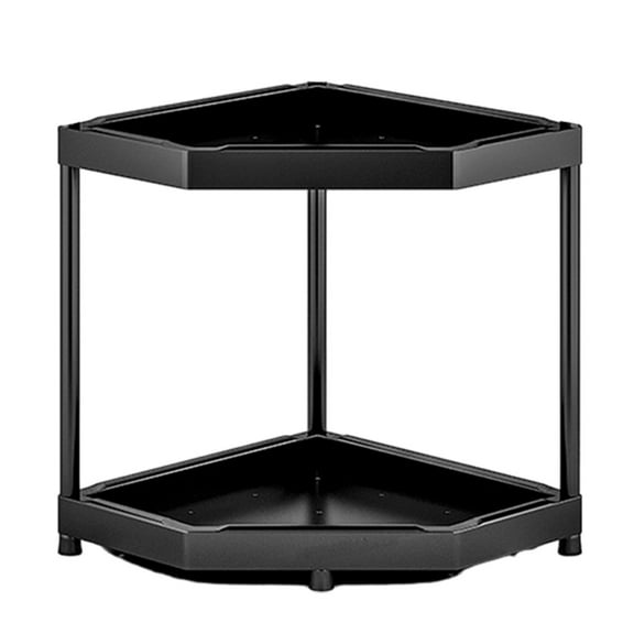 COFEST Corner Shelf,2-Tier Spice Rack,Kitchen Organizers And Storage,Bathroom Counter Shelf Perfume Organizer Organizers Bathroom Storage Bathroom Shelf,Black,