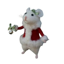 Gingerbread Mouse - Fairy Fae Handmade Needle Felt Decoration Gingerbread Mouse - Fairy Fae Handmade Needle Felt Decoration