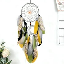 COFEST Dream Catchers Wall Decor and Sun Feather Traditional Dream Wall Hanging Decor for Kids Bedroom Adult Living Room Home Decorations Gray