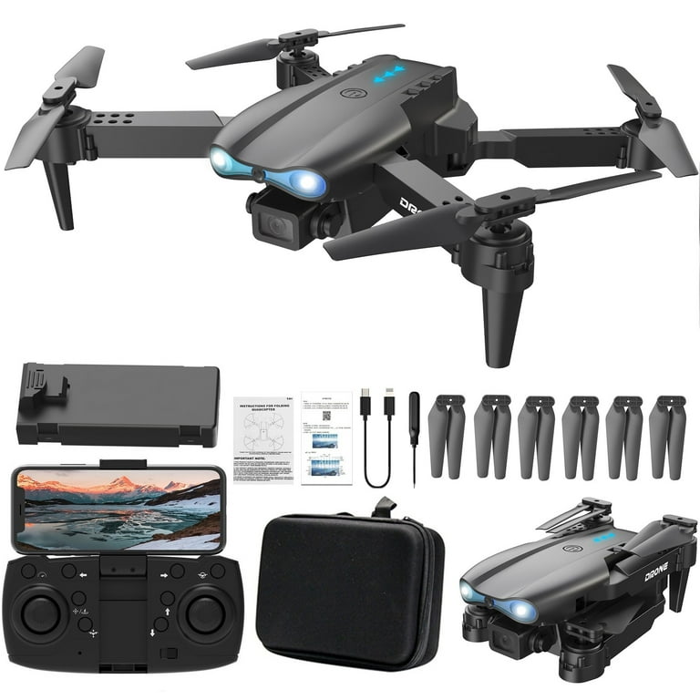 COFEST Drone with 1080P HD FPV Camera Remote Control Toys Gifts for Boys Girls with Altitude Hold Headless Mode Start Speed Adjustment Black