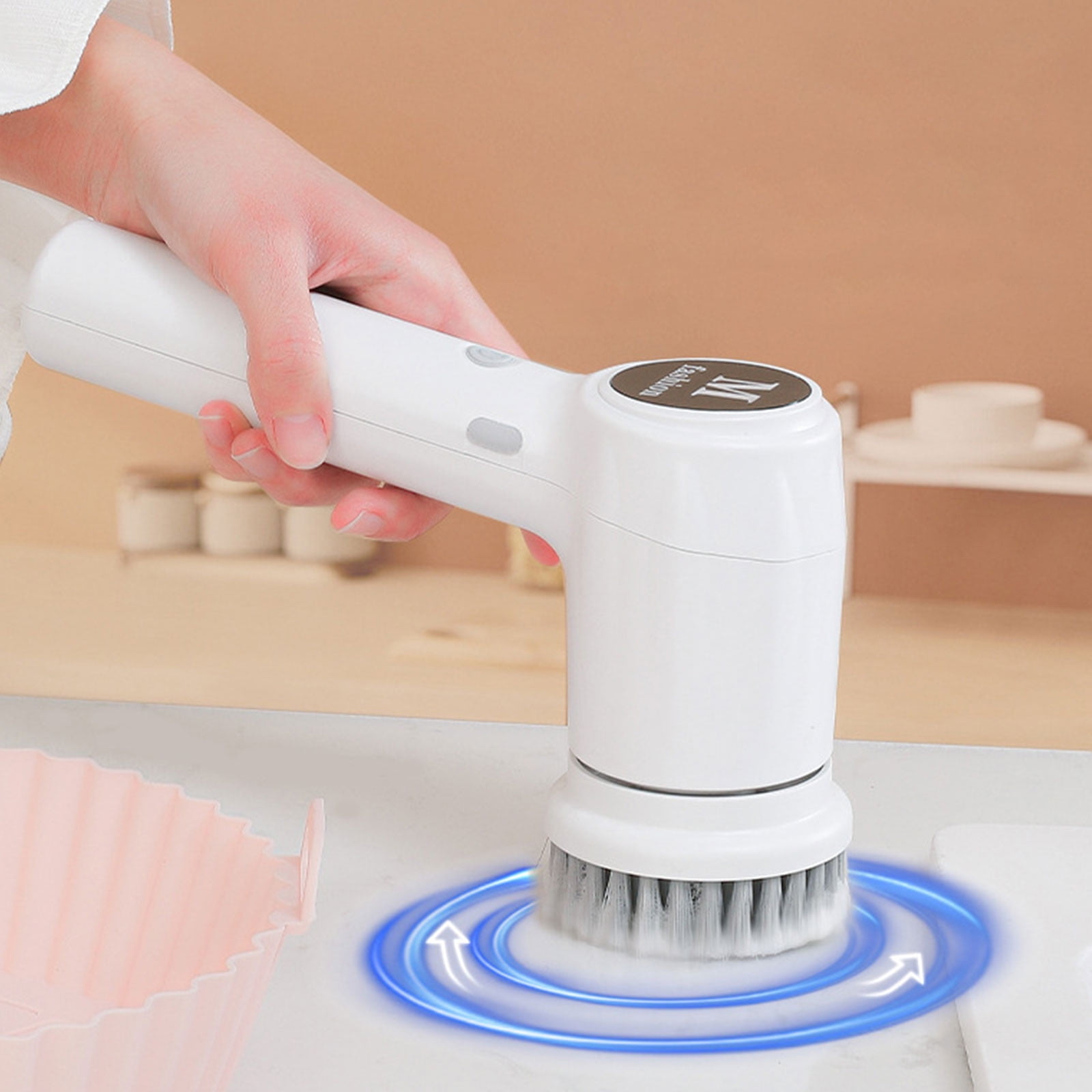 COFEST Electric Spin Rechargeable Cleaning Tools， Grout Brush， Electric ...