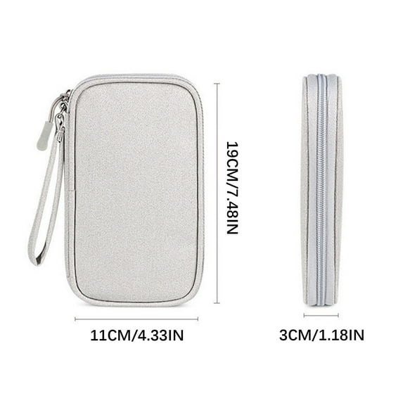 COFEST Electronics Gadgets,Digital Accessory Data Cable Storage Bag,Portable Storage,Travel Power Bank Phone Hard Drive Protection Case,Storage Bag,A,