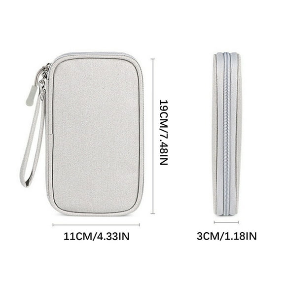COFEST Electronics Gadgets,Digital Accessory Data Cable Storage Bag,Portable Storage,Travel Power Bank Phone Hard Drive Protection Case,Storage Bag,C,