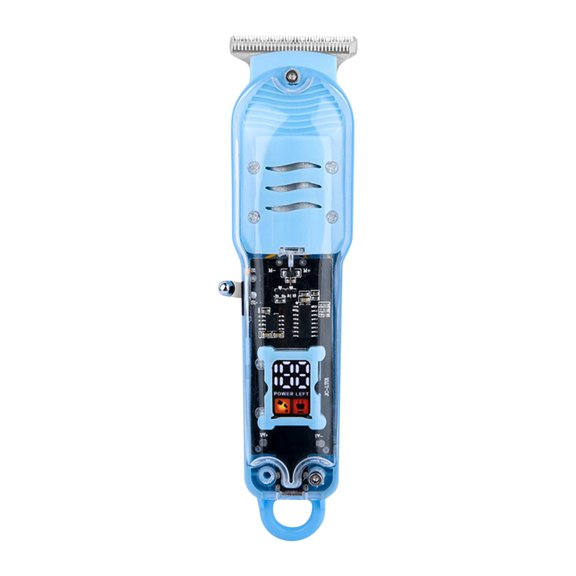 COFEST Electronics Gadgets,Digital Transparent Body Retro Oil Head Electric Hair Clipper Blue