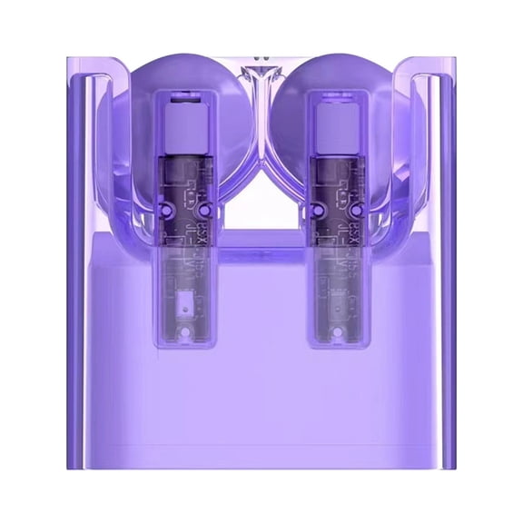 COFEST Electronics Gadgets,Wireless Earbuds Bluetooth 5.3 Headphones With 4-Mics Clear Call Bluetooth Earbuds Control Stereo Sound With Led Display Purple