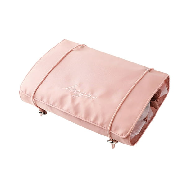 COFEST Four In Makeup Bag, Travel Bag, Not Including Cosmetics, Makeup Cosmetic Bag Travel Organizer for Accessories, Shampoo, Full Sized Container, Toiletries Pink