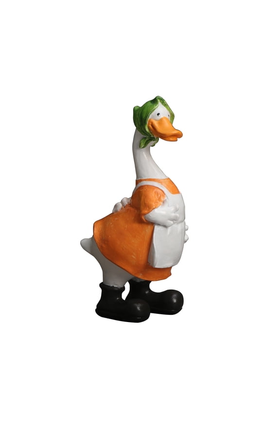 Garden Decorative Resin Ducks Statues, Colorful Outdoor Duck Sculptures, Waterproof Hand-Painted Ducks Ornaments, Giftable Garden Duck Figurines Set B