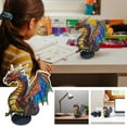 thumbnail image 1 of COFEST Graffiti Metal Dragon Table Decor, Colorful Stained Metal Animal Figurine, Desktop Art Decor for Home, Acrylic Profiles Dragon Ornament multicolor, 1 of 6