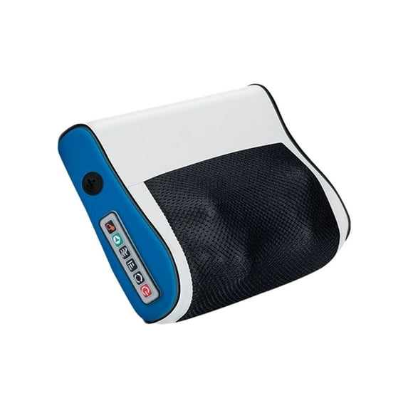 COFEST Health & Beauty,Electric Multifunctional Massage Pillow Home Car Charging Multi-function Electric Heating Shoulder And Neck Massager,Blue,